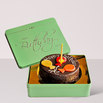 Sacher cake „Happy Birthday“ with candle (300 g)