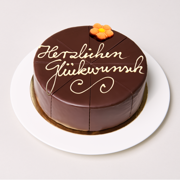 Sachertorte „Herzlichen Glückwunsch“