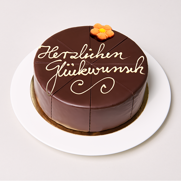 Sacher Cake „Herzlichen Glückwunsch“