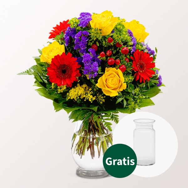 Blumenstrauß Blütenfee mit Vase