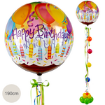 Riesenballon-Präsent Happy Birthday (190 cm)