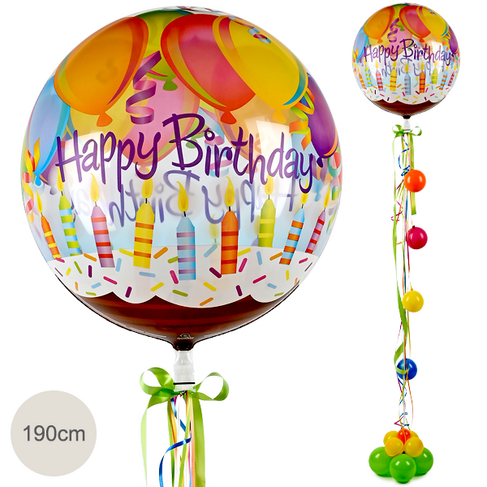 Giant Balloon Happy Birthday 190cm