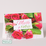 Polnische Motivkarte „Ich denk an Dich“