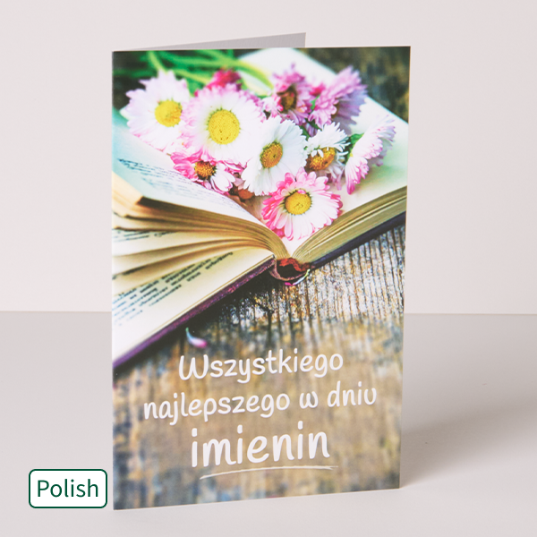 Polish Greeting Card „The best wishes on your name day“