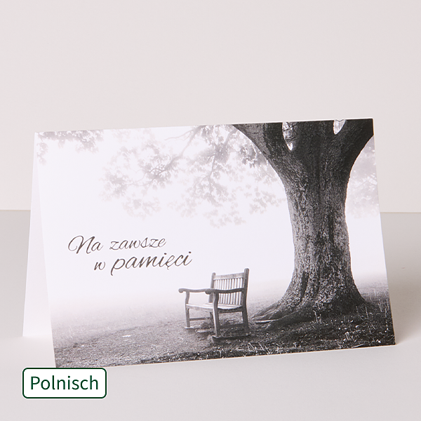 Polnische Motivkarte „In stiller Erinnerung“