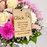 Wooden Card „Glück“