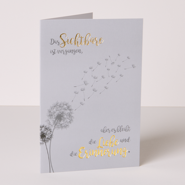 Greeting Card „Das Sichbare ist vergangen...“