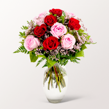 Rosenstrauß Harmony mit Vase