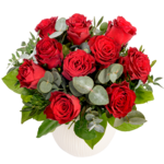 Bouquet of red roses