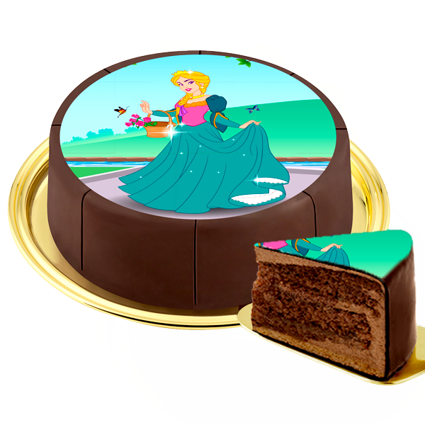 Dessert-Motiv-Torte Prinzessin