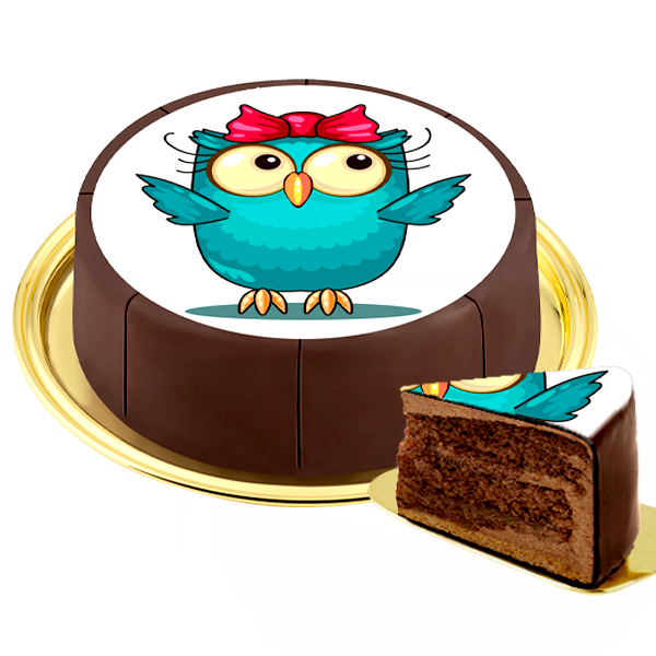 Dessert Motif Cake Owl