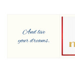 Personal greeting card with Merci: Nimm dir Zeit... (250 g)