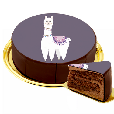 Dessert-Motiv-Torte Lama