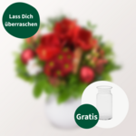 Überraschungs-Strauß mit Vase