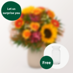 Surprise Flower Bouquet with vase