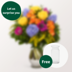 Surprise Flower Bouquet with vase