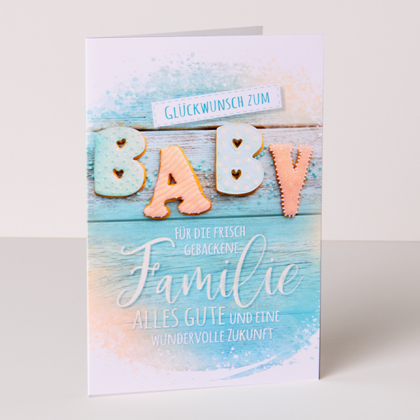 Greeting card „Glückwunsch zum Baby“
