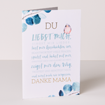 Motivkarte „Danke Mama"“