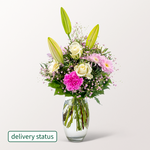 Flower Bouquet Glücksmoment with vase & 3 Ferrero Giotto