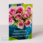 Polish Greeting Card „Alles Beste zum Frauentag“