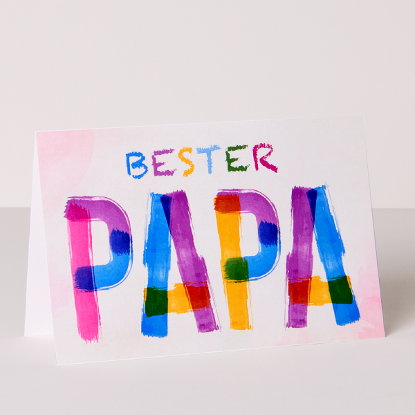 Motivkarte „Bester Papa“