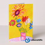 Greeting card flowers Lebenshilfe e.V.