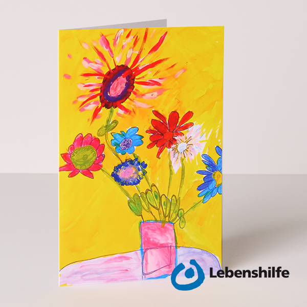 Greeting card flowers Lebenshilfe e.V.