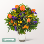 Blumenstrauß Frühlingsbote mit Vase & 2 Ferrero Rocher