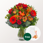 Flower Bouquet Blumensymphonie with vase