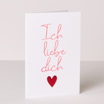 Greeting Card „Ich liebe Dich“