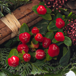 Blumenstrauß Winterlust mit Vase & 2 Ferrero Rocher