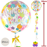 Riesenballon-Präsent Welcome Baby (190 cm)