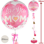 Riesenballon-Präsent „Love You Mom“ (190 cm)