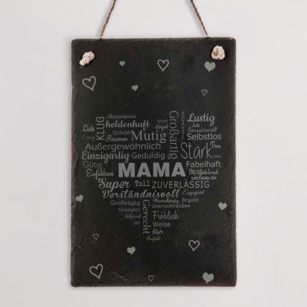 Slate board „Mama“ (30 x 20 cm)