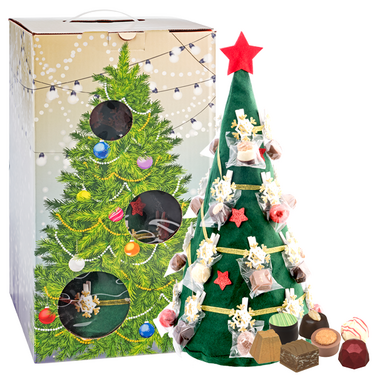 Tannenbaum-Adventskalender mit Pralinen und Trüffeln (300 g)