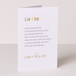 Greeting Card „Definition Liebe“