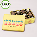 Gift box „Happy Birthday“ with bio-chocolates