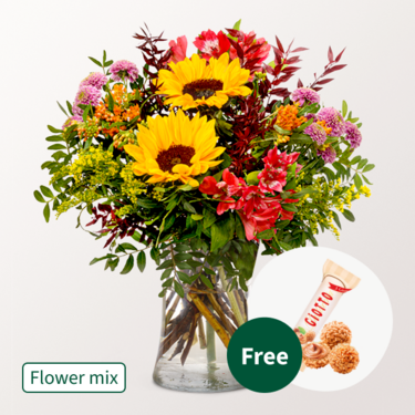 Flower Mix Full of Joy with 3 Ferrero Giotto