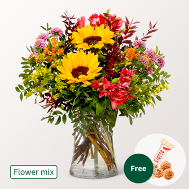 Flower Mix Full of Joy with 3 Ferrero Giotto