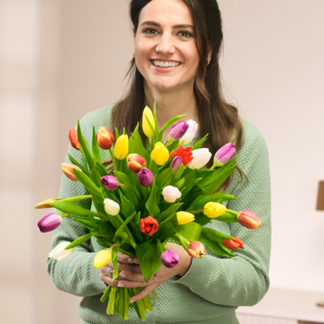 Tulips in a bunch