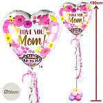 Singing foil balloon „Love you Mom“