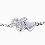 Bracelet with two hearts