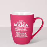 Tasse mit samtiger Oberfläche „Ich bin stolze Mama...“