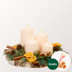 Adventskranz Winterduft (Ø 30 cm) mit Ferrero Giotto 3er