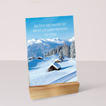 Wooden stand for postcards - with Seasons postcards