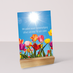 Wooden stand for postcards - with Seasons postcards