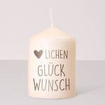 Candle „Herzlichen Glückwunsch“