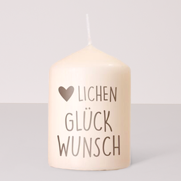 Candle „Herzlichen Glückwunsch“