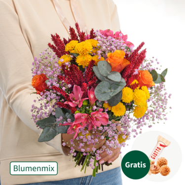 Blumenmix Blütenwiese mit Ferrero Giotto 3er