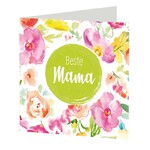 Square Greeting Card „Beste Mama“